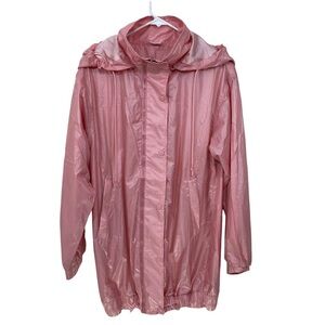BuffBunny Elemental Windbreaker Pink Womens Size XXL Hooded Full Zip